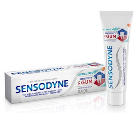 Sensodyne non-white toothpaste. I don't care what version of the toothpaste it is, just need anything for sensitive gums, and NON-white!!! Otherwise I'll have discolored squares on my teeeth when my braces come off